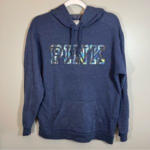 Blue Small PINK Victoria’s Secret Hoodie